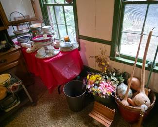 Plates, bowls, gourds