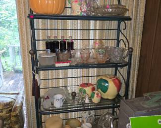 Misc Glassware and shelves