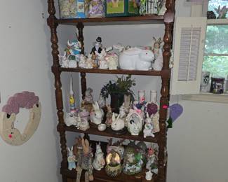 Vintage furniture and porcelain figurines