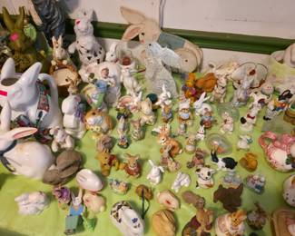Bunny rabbit figurines for days!!!!!