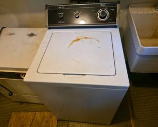 Working washing machine - stain will probably come off.