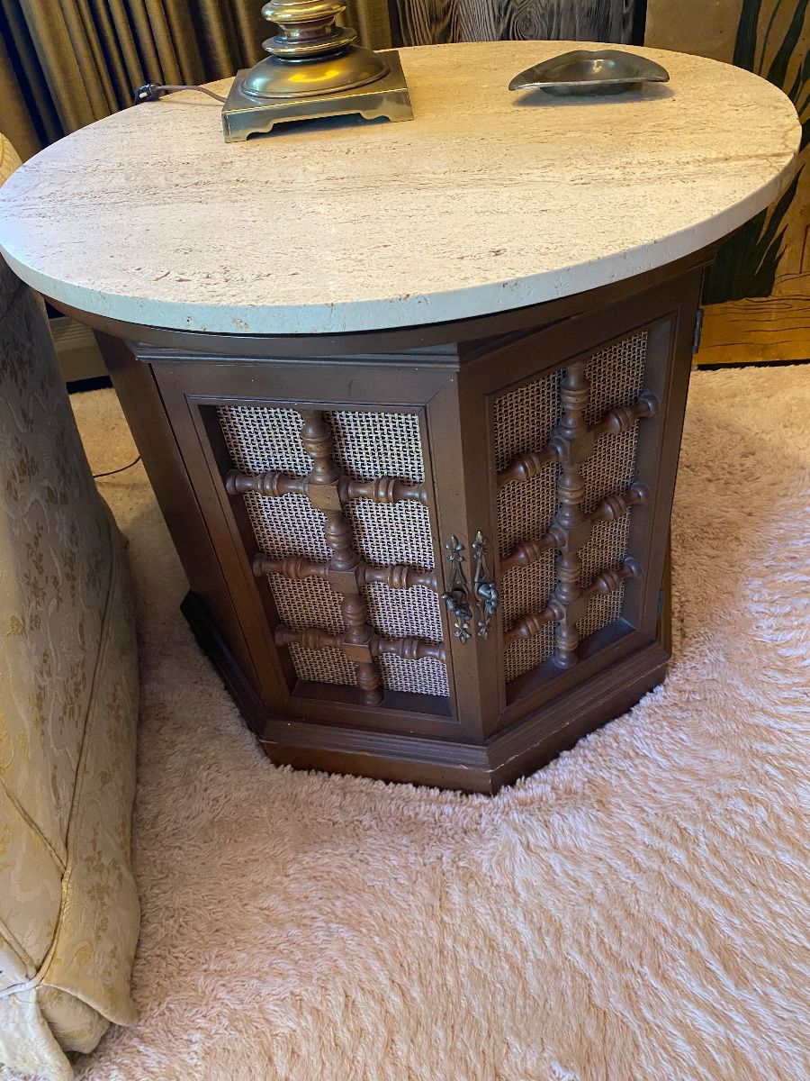 Mid century Bose speaker end table