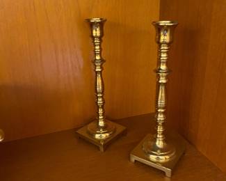 Brass candle sticks 