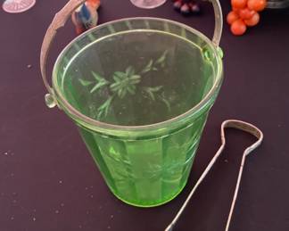 Depression glass uranium glass 