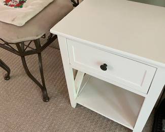End table and stools 