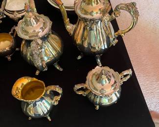 Silver plate tea set 