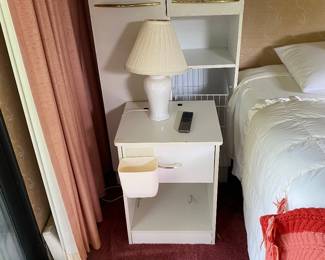 Twin bed and end table 