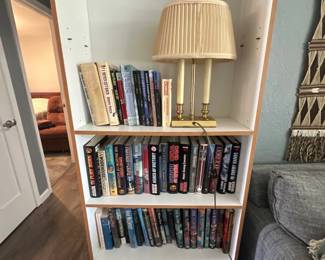 Books & table lamp