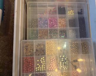 Sorted Crafting Beads -  at least 20 containers