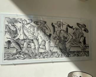 ONE OF A LARGE COLLECTION OF MICHAEL VAN HORN ORIGINAL 1980'S FASHION ILLUSTRATIONS