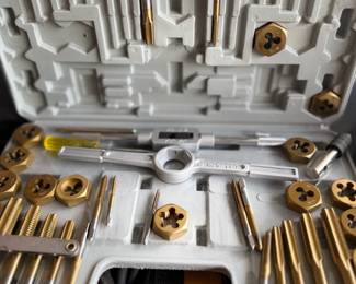 Titanium Nitride Coated Tap and Die Set SAE and Metric