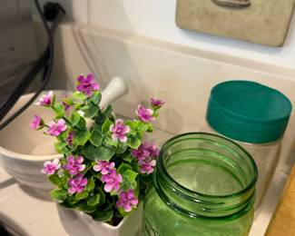 Ball Heritage Collection Green Glass Mason Jar