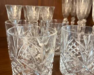 Godinger Dublin Crystal Highball and Double Old Fashioned Glasses