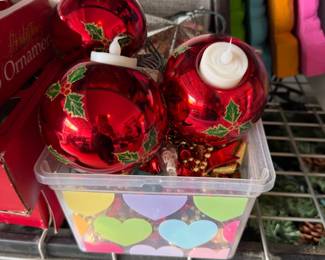 Holiday Time Lighted Ornament Set