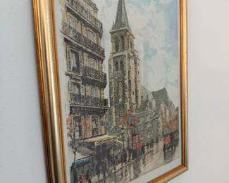 JeanPierre Dubord Les Deux Magots Paris Street Scene Print