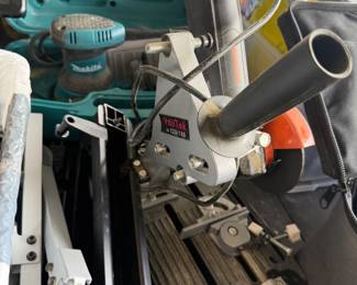 YaeTek TS or Angle Grinder Stand with Makita Sander
