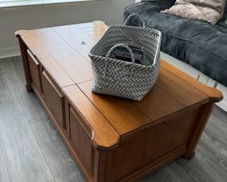 Solid Wood Storage Trunk Coffee Table