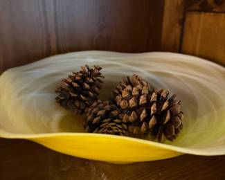 Art Glass Swirl Bowl