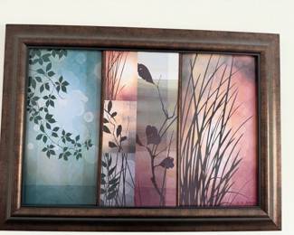 Edward Aparicio Triptych Botanical Wall Art