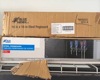 Blue Hawk inch x inch Steel Pegboard