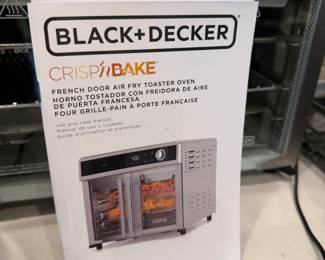 Black Decker Crisp N Bake French Door Air Fry Toaster Oven