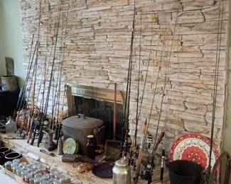 Fishing rods and collectibles