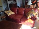 Walter E Smithe Leather Couch