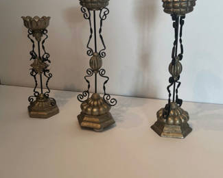 Lot 25: Vintage Candle Holders