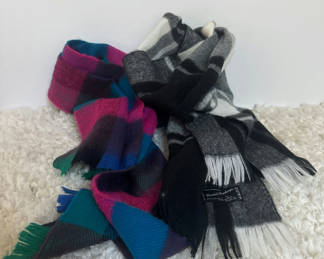 Lot 30: Two Acrylic Scarves - One Francois Duchamps