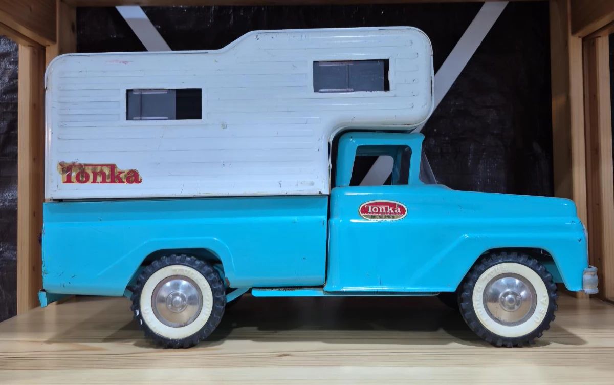 This sale has many vintage treasures - toys, fabrics, unique everything!