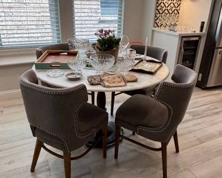 Marble table and chairs