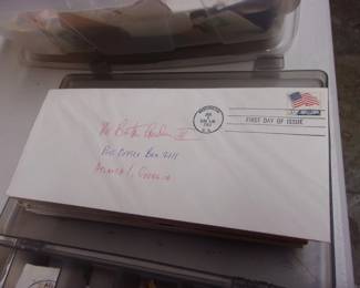 Envelopes w/First Edition Stamps