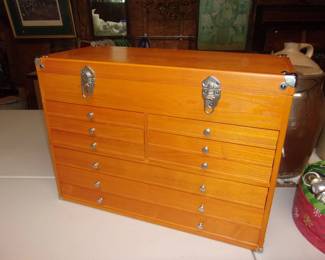Large Oak Multi Drawer Cabinet