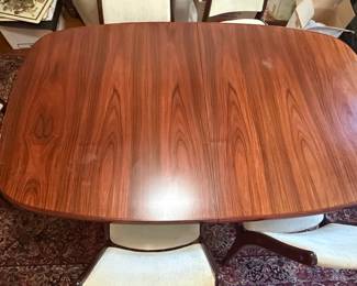 Skovby Danish Rosewood Dining Table with Leaves