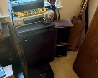 Panasonic Hi-Fi Stereo VCR and Audio Component Stack