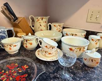 Hall's Superior Quality "Autumn Leaf" Dinnerware Collection