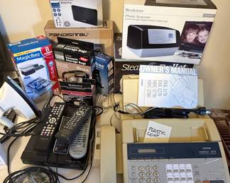 Brother IntelliFAX 1270 and Assorted Electronics Lot
