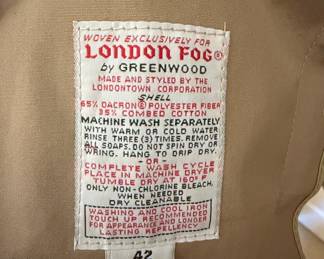 Vintage London Fog by Greenwood Trench Coat