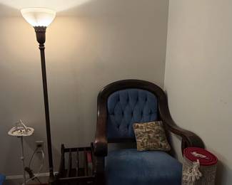 Victorian Revival Tufted Armchair
