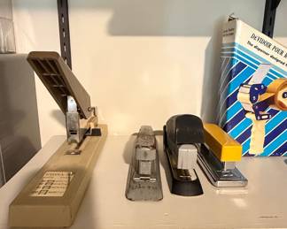 Vintage Stapler Collection (Etona 100, Swingline, Bostitch, and others)