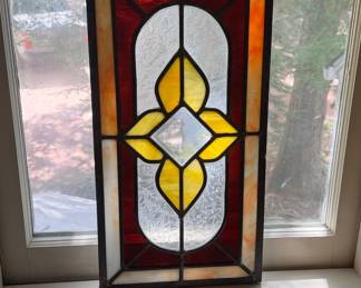 Stained Glass Window Hanging Panel