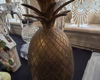 Vintage Brass Pineapple Ice Bucket