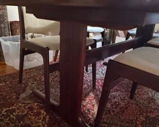 Skovby Danish Rosewood Dining Table with Leaves