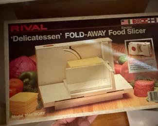 Rival 'Delicatessen' Fold-Away Food Slicer Model 1044