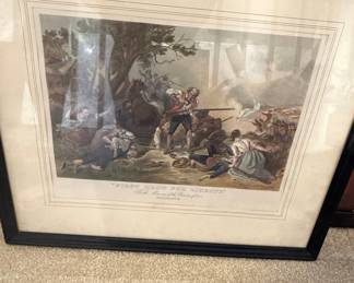 First Blow for Liberty Engraving by F.O.C. Darley