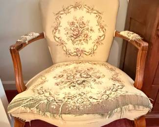 Louis XV Style Needlepoint Armchair
