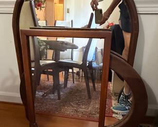 Antique Mahogany Dressing Table Mirror