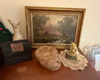 Vintage Landscape Oil Painting by N. Neuman