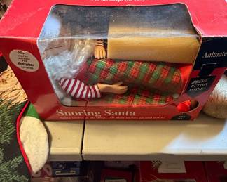 North Pole Productions Snoring Santa Animated Christmas Decoration