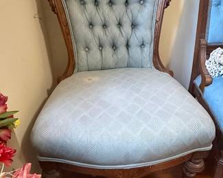 Victorian Walnut Nursing Chair